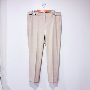 LAURA Beige straight-leg pants | Classic office style | Size 14 *